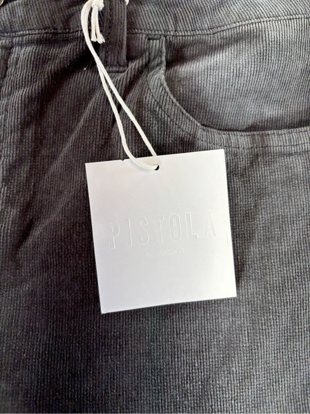 NEW Pistola Women’s Size 32 Dusk Gray‎ Corduroy Cropped Pants